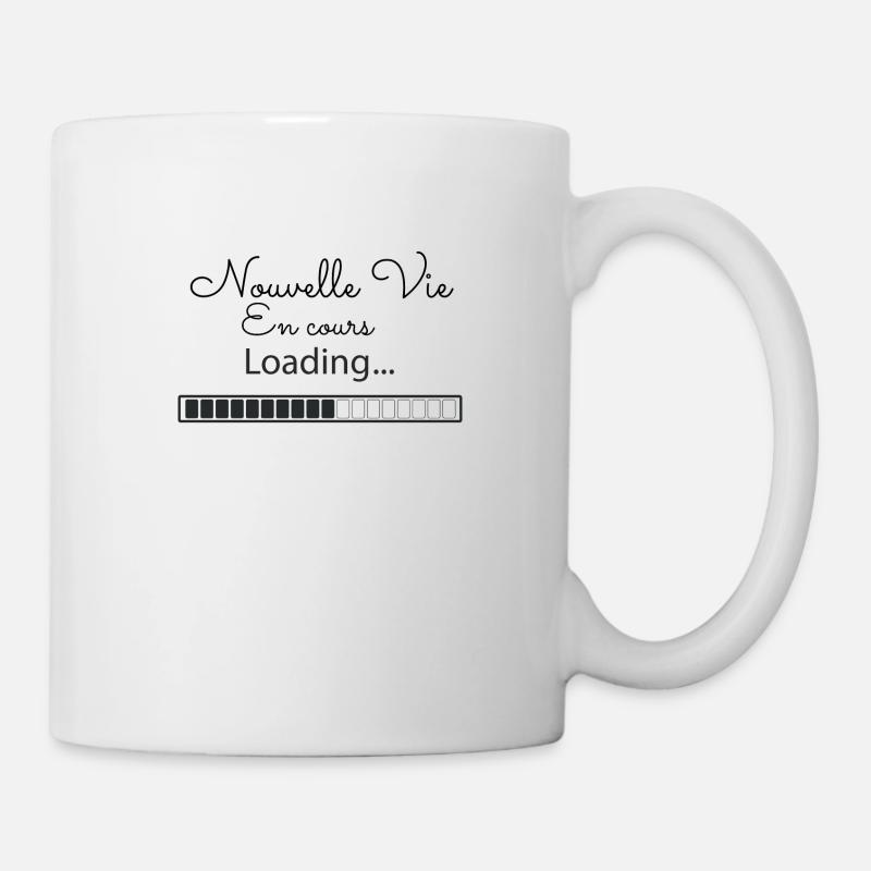 nouvelle vie en cours - Mug blanc - blanc