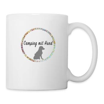 Camping mit Hund - Tasse - Weiß - Rechts
