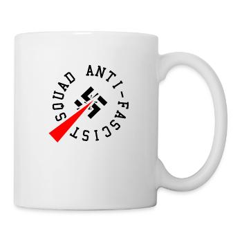 Anti-Fascist Squad (Dunkel) - Tasse - Weiß - Rechts