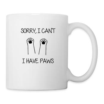 i have paws - Tasse - Weiß - Rechts
