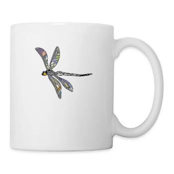 Libellule - Mug blanc - blanc - Droite