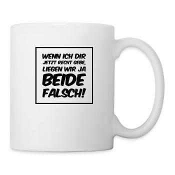 Lustige Sprüche, Spruch Designs und Geschenke. - Tasse - Weiß - Rechts