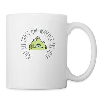 Conception de camping de randonnée cool pour les fans de plein air - Mug blanc - blanc - Droite