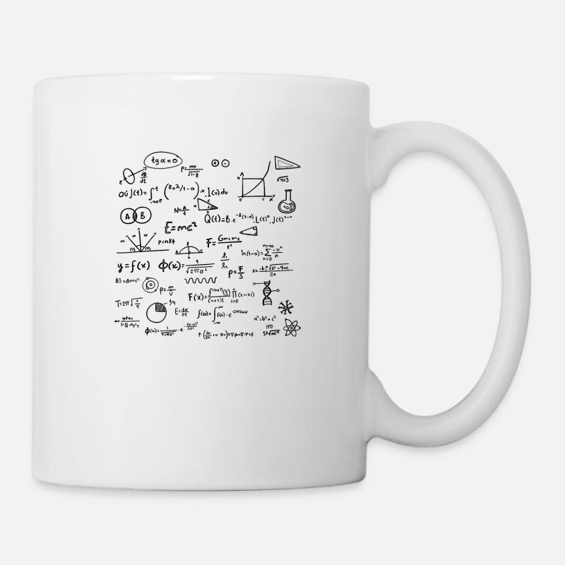 maths noir - Mug blanc - blanc
