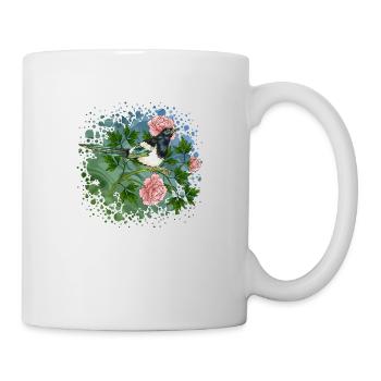 Bunte Vogel - Tasse - Weiß - Rechts