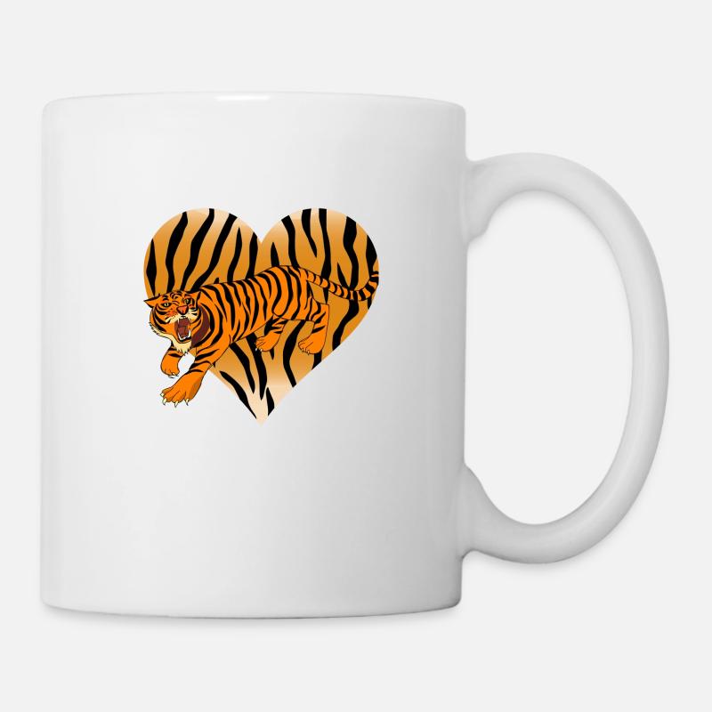 bengalischer Tiger - Tasse - Weiß