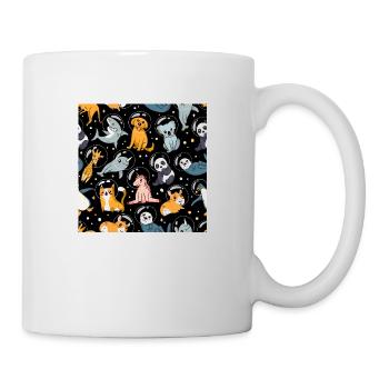 Weltraumtiere, Tiere im Weltraum, Astronautentiere - Tasse - Weiß - Rechts