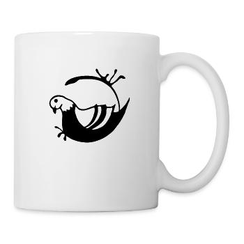 Taube Pigeon Kaffeerand Heptapod - Tasse - Weiß - Rechts