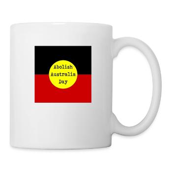 Australien-Tag abschaffen - Tasse - Weiß - Rechts