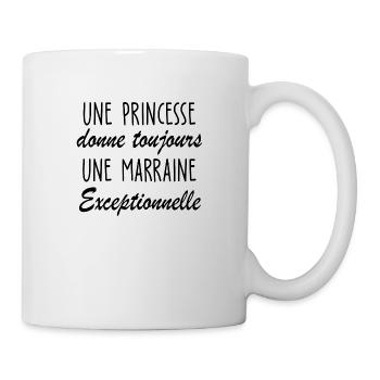 une princesse donne une marraine exceptionnelle - Mug blanc - blanc - Droite
