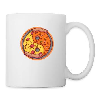 Pizza-Fusion im Gleichgewicht - Tasse - Weiß - Rechts