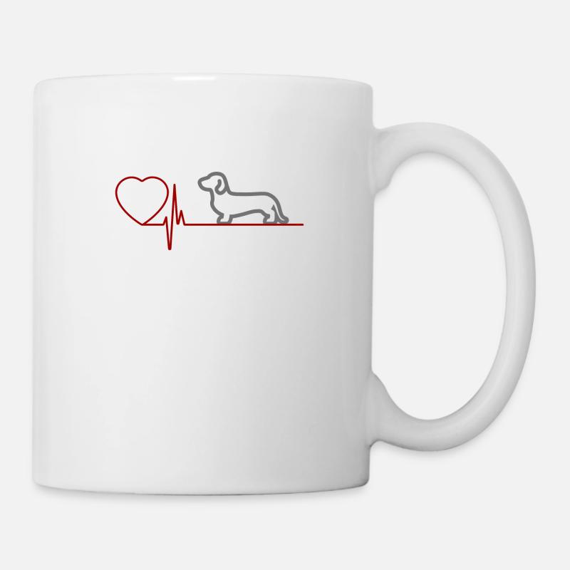 dachshund - Mug - white