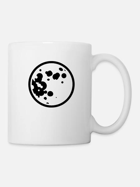 Full Moon1 - Mug - white
