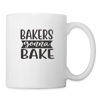 Bäcker werden backen - Tasse - Weiß - Rechts