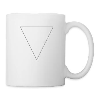 Simple triangle, minimalist, simple, beautiful! - Mug - white - Right