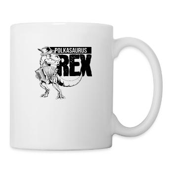 Polkasaurus Rex Styrian Harmonica Gift - Mug - white - Right
