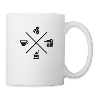Barista coffee espresso cappuccino coffee maker - Mug - white - Right