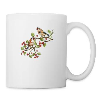 Oiseaux colorés - Mug blanc - blanc - Droite