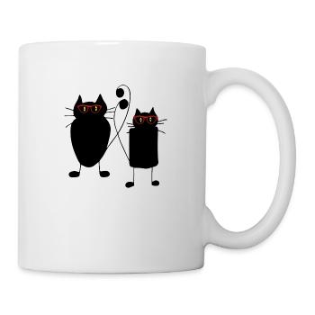 Chats - Mug blanc - blanc - Droite