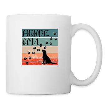 Hunde Oma Vintage Labrador - Tasse - Weiß - Rechts