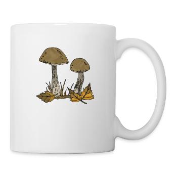 Champignons - Mug blanc - blanc - Droite
