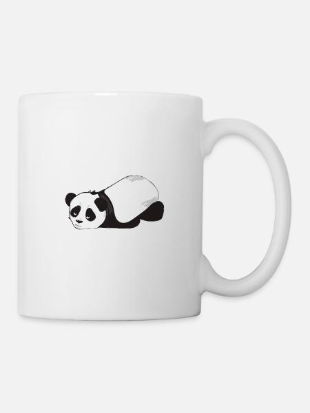 Not a morning person-Grumpy Panda - Mug - white