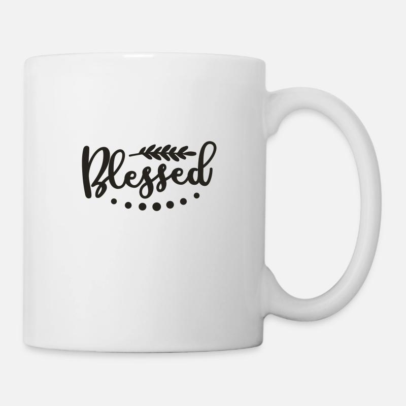 Gesegnet - Tasse - Weiß