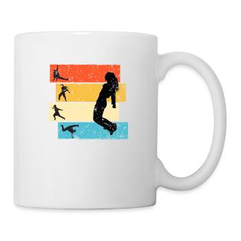 Tänzerin Breakdancerin Hiphop Frau - Tasse - Weiß - Rechts