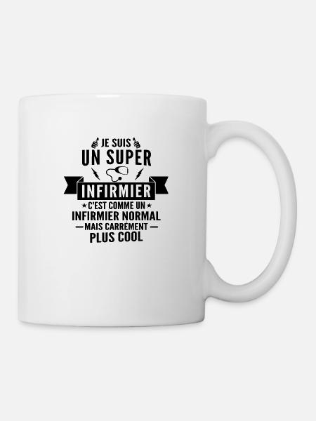 je suis un super infirmier - Mug blanc - blanc