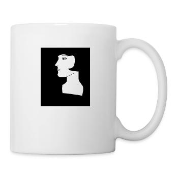 Portrait woman woman black - Mug - white - Right