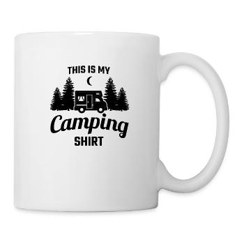 Caravanes camping - Mug blanc - blanc - Droite