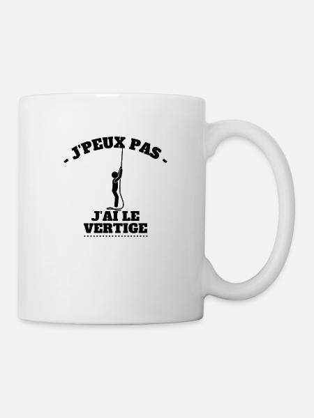 J'peux pas j'ai le vertige - Mug blanc - blanc