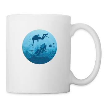 scuba diving - Mug - white - Right