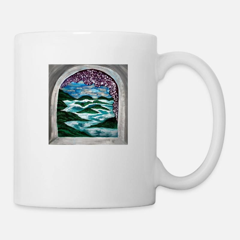 Peinture 'Atlantis' - Mug blanc - blanc