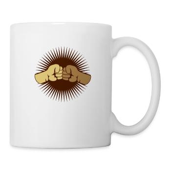 2 Bro Fist BLM Fists Friends Team Greeting - Mug - white - Right