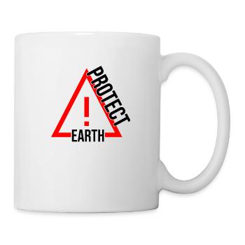 schützt den Planeten Erde - Tasse - Weiß - Rechts