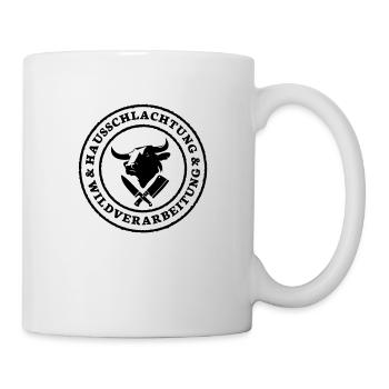 Logo 1 farbe - Tasse - Weiß - Rechts