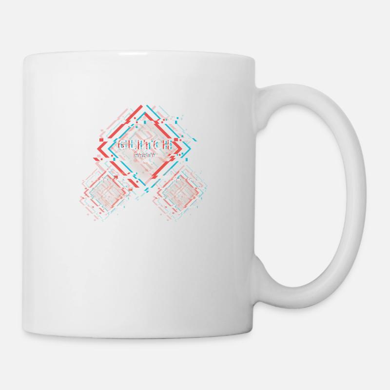 Glitch partie - Mug blanc - blanc