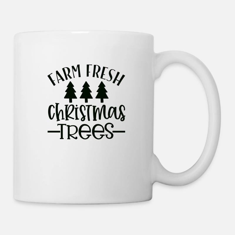 Farm Fresh Christmas Trees - Mug - white