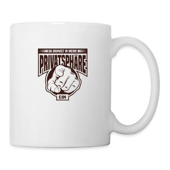 Datenschutz Internet Datenschutzbeauftragte Lustig - Tasse - Weiß - Rechts