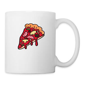 pizza pizza pizza pizzaiolo - Tasse - Weiß - Rechts