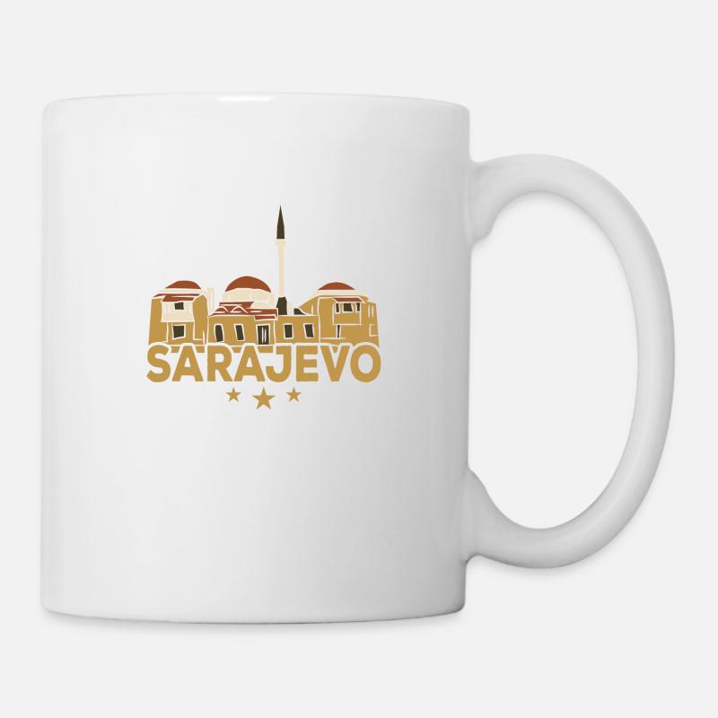 Sarajevo ByTheManzanitas - Tasse - Weiß