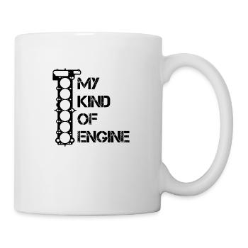 My kind of engine Mechaniker Geschenk Autofans - Tasse - Weiß - Rechts