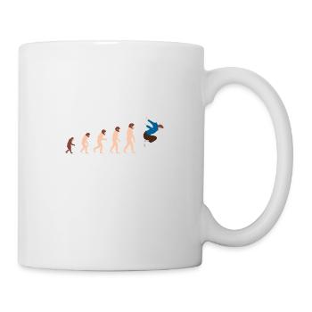 Evolution Parkour Free Running Jumping Gift - Mug - white - Right