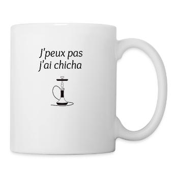 J'peux pas j'ai chicha - Mug blanc - blanc - Droite