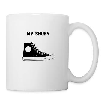 MEINE SCHUHE - Tasse - Weiß - Rechts