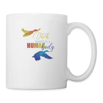 Ente - Tasse - Weiß - Rechts