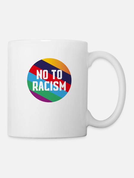 No to Racism - Tasse - Weiß