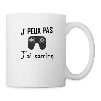 Je peux pas j ai gaming - Mug blanc - blanc - Droite