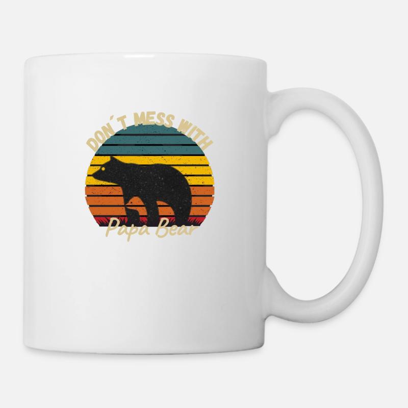 papa ours - Mug blanc - blanc